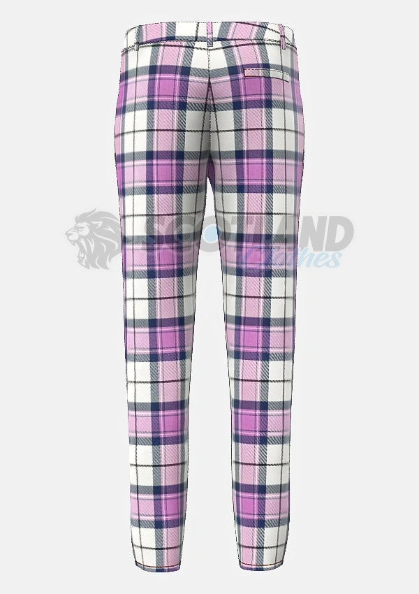 Kerr Orchid Tartan Trouser Back