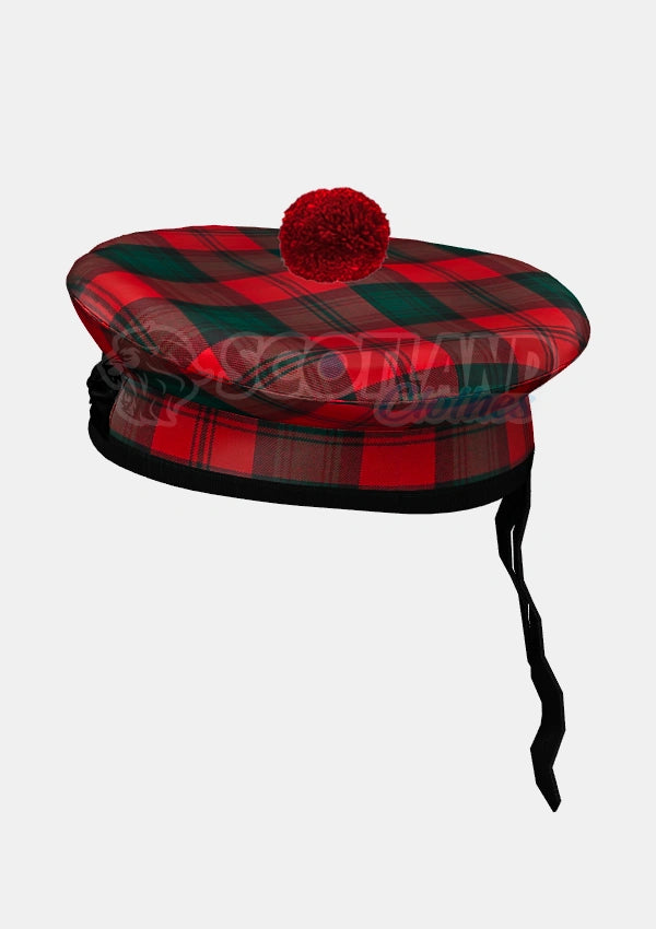 Kerr Tartan Balmoral Hat Front Side