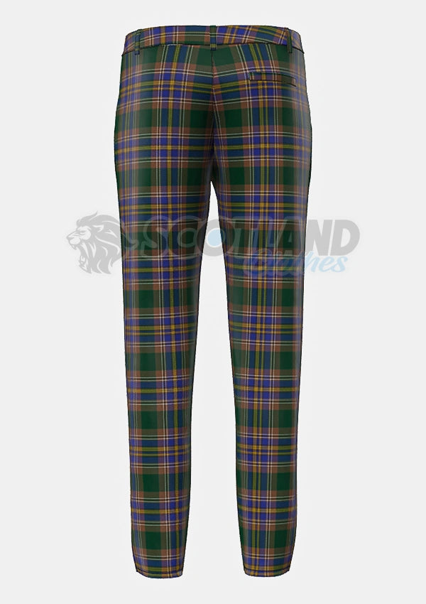 Knox Tartan Trouser Back