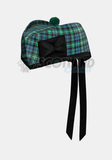 Lamont Tartan Glengarry Hat Front