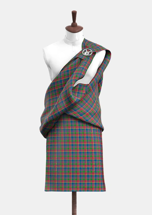 Land_s End Maroon Tartan   Great Kilt Front