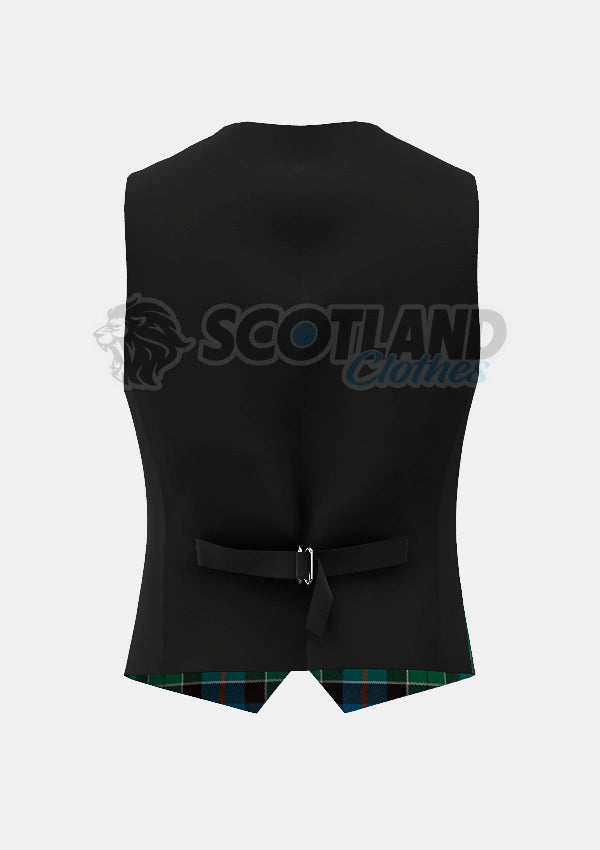Leslie Tartan Waistcoat Back