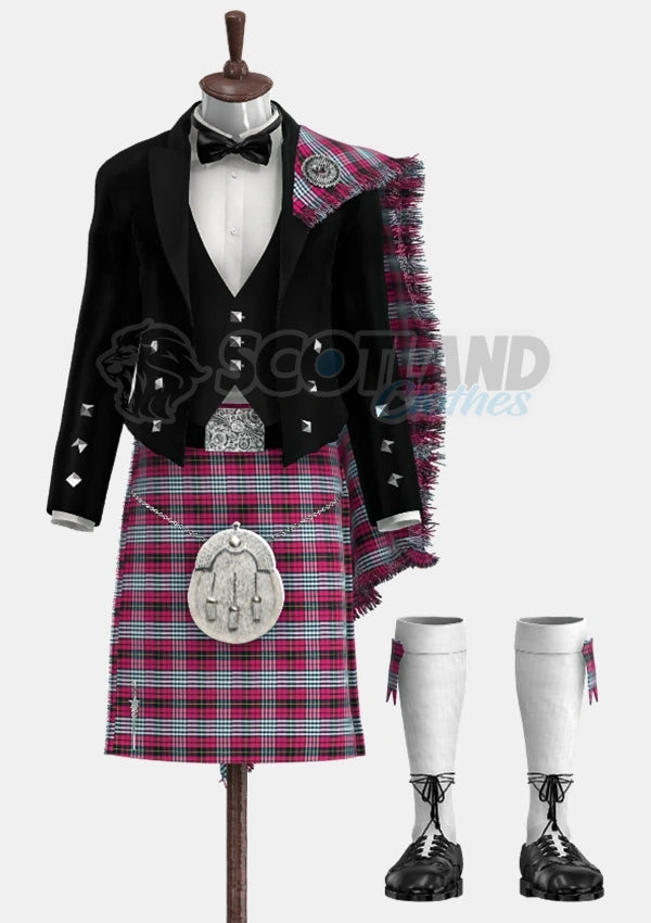 Little of Morton Rigg Tartan Prince Charlie Outfit