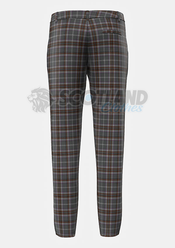 Lomond Mist Tartan Trouser Back