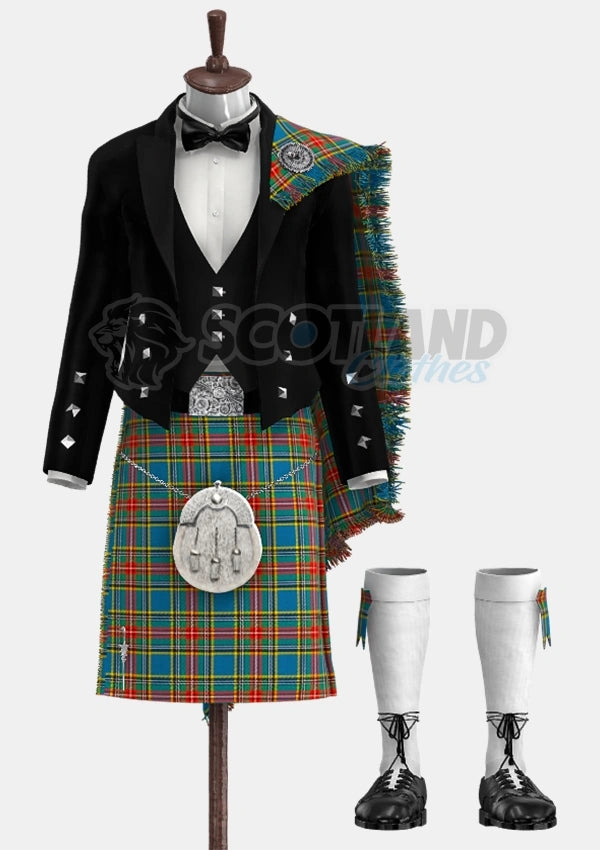 Macbeth Tartan Prince Charlie Outfit