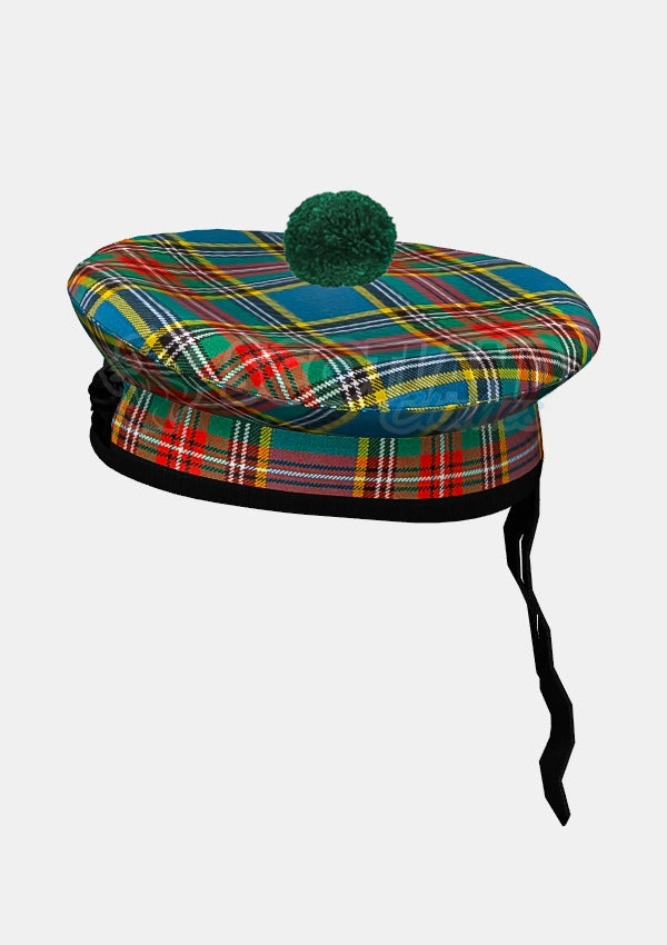 Macbeth Tartan Balmoral Hat Front Side