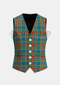 Macbeth Tartan Waistcoat Front