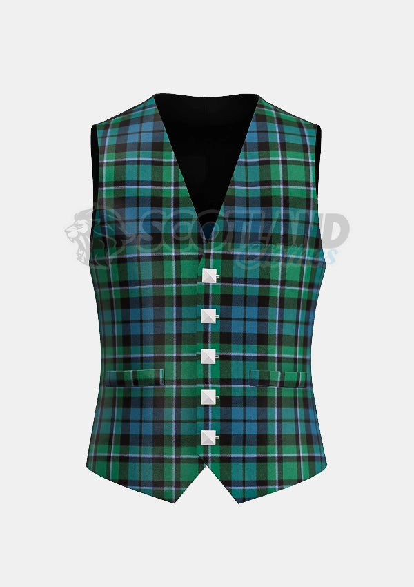 Maccallum Tartan Waistcoat Front