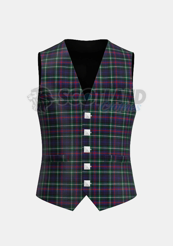 Mackenzie Tartan Waistcoat Front