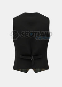 Mackenzie Weathered Tartan Waistcoat Back