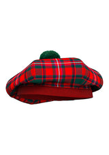 Mackinnon Modern Tartan Tam O' Shanter Hats Side