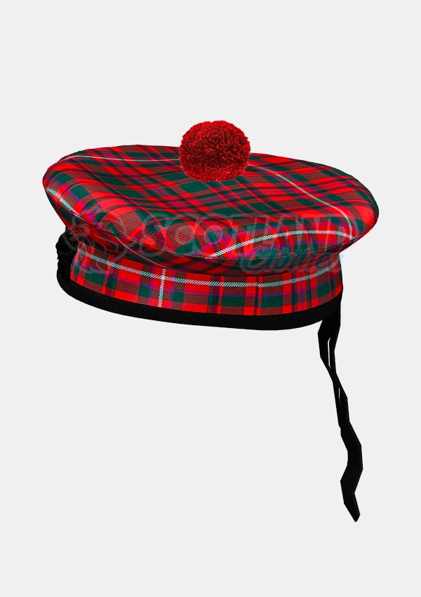 Mackinnon Tartan Balmoral Hat Front Side