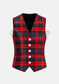 Maclachlan Tartan Waistcoat Front