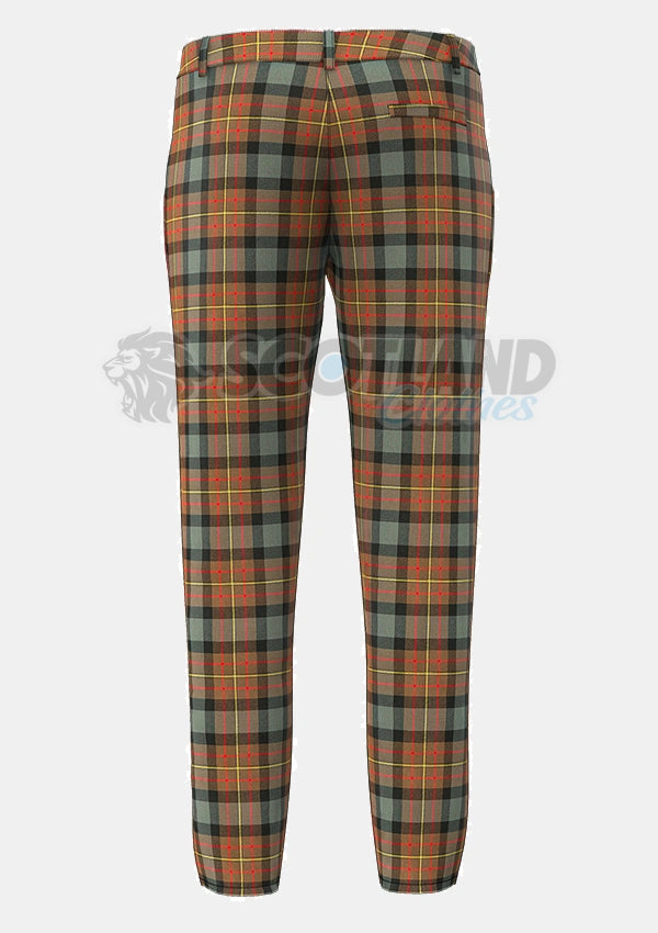 Maclaren weathered Tartan Trouser Back