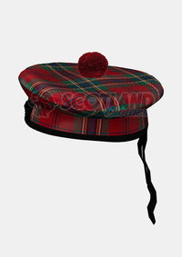 Maclean Tartan Balmoral Hat Front Side