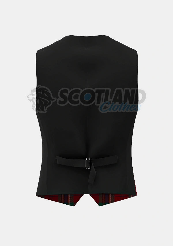 Maclean Tartan Waistcoat Back