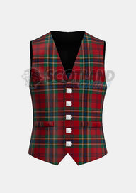 Maclean Tartan Waistcoat Front