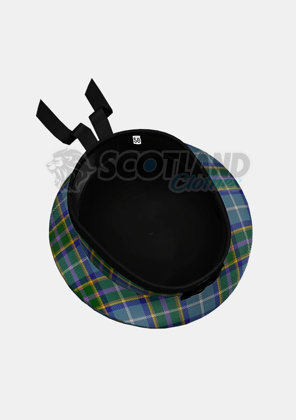 Manx Tartan Balmoral Hat Back Side