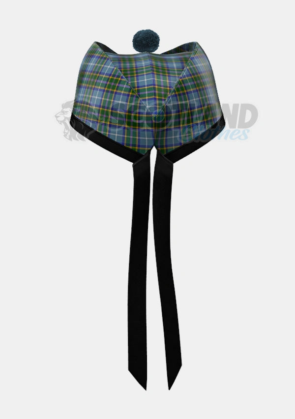 Manx Tartan Glengarry Hat Back