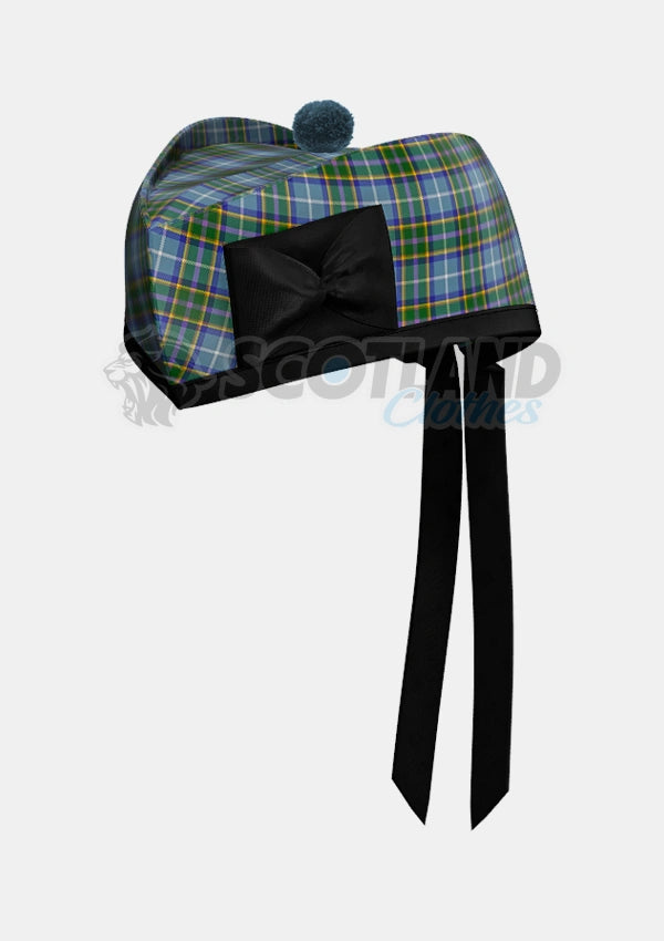 Manx Tartan Glengarry Hat Front