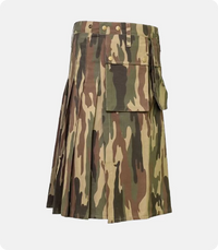 Military Camo Tactical Kilt Right Side