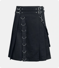 Modern-Black-Gothic-Punk-Kilt-Calle-Utility-Kilt