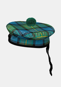 Muir Tartan Balmoral Hat Front Side