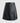 Plain Black Leather Kilt Front
