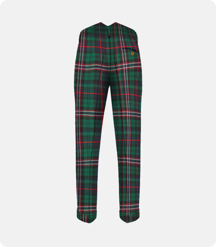 Premium Quality Scottish National Tartan Trousers Back