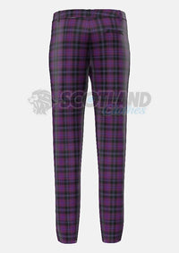 Custom Made Purple Tartan Trouser