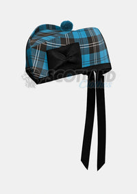 Ramsay Blue Tartan Glengarry Hat Front