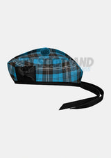 Ramsay Blue Tartan Glengarry Hat Side
