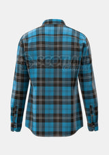 Ramsay Blue Tartan Shirt Back
