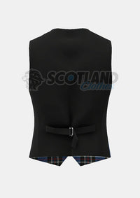Rangers Tartan Waistcoat Back