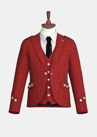 Red_Tweed_Argyle_Kilt_Jacket_front_image