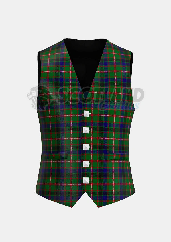 Reid Tartan Waistcoat Front