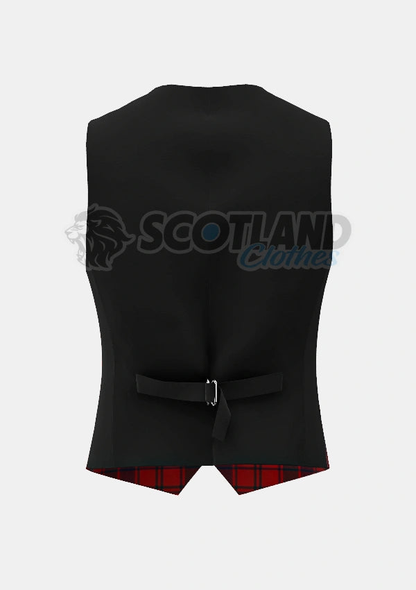 Robertson Tartan Waistcoat Back