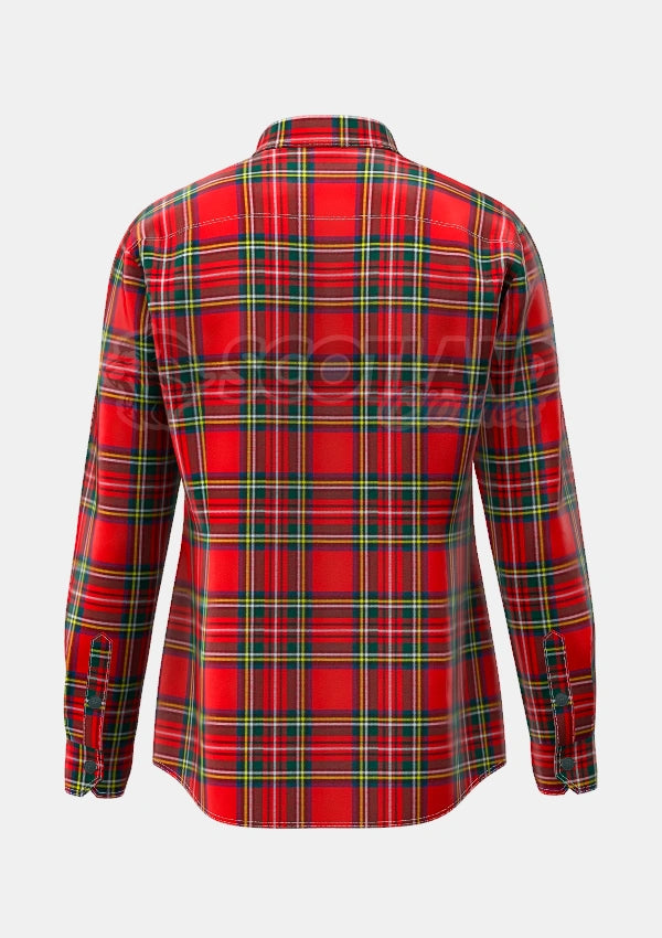 Royal Stewart Tartan Shirt Back