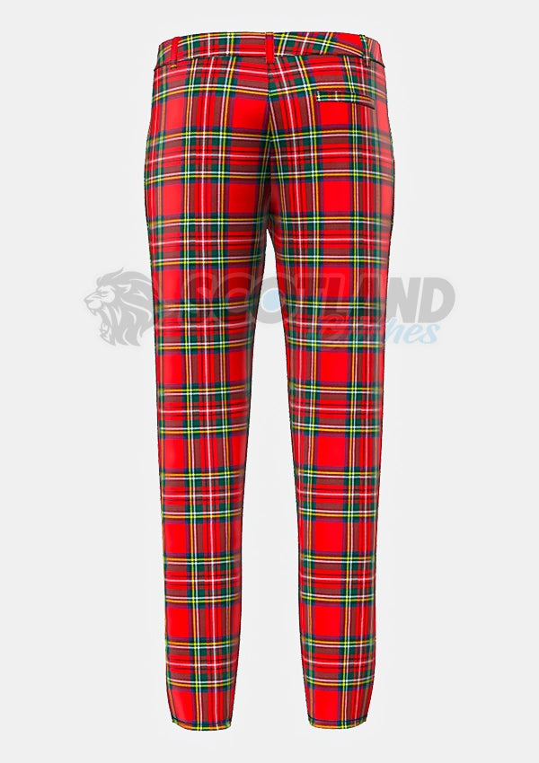 Royal Stewart Tartan Trouser Back