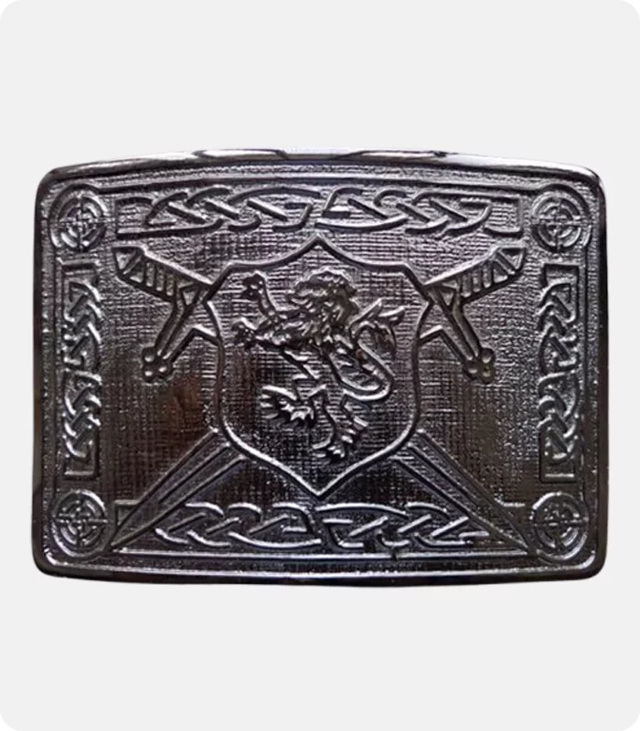 Saltire Lion Rampant Kilt Belt Buckle