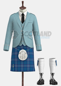 Saltire Tartan Argyle Outfit