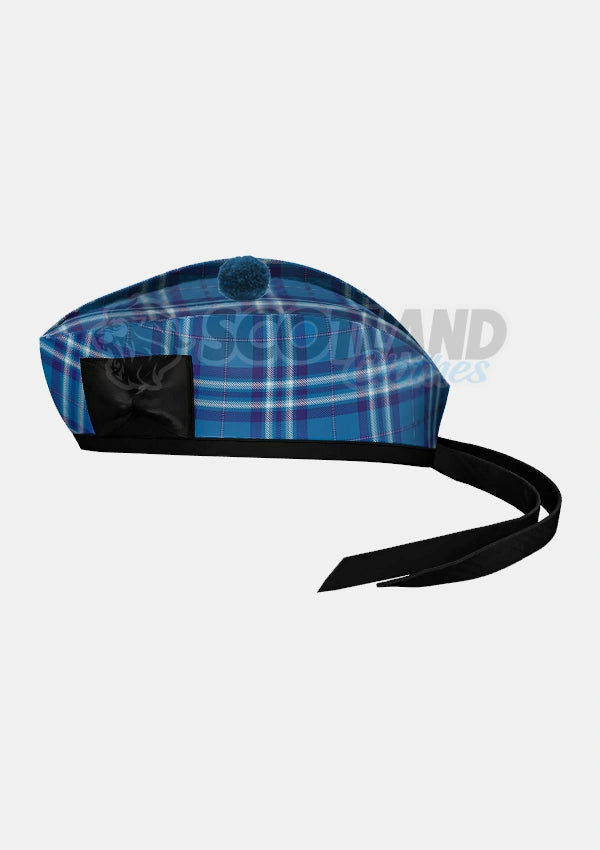 Saltire Tartan Glengarry Hat Side