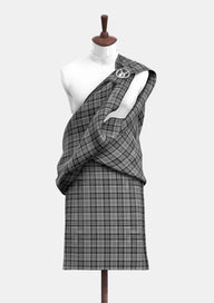 Scott Black and Grey Tartan  Front