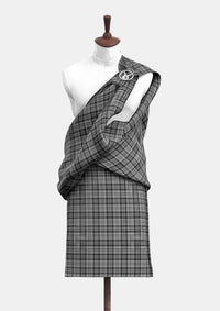 Scott Black and Grey Tartan  Front
