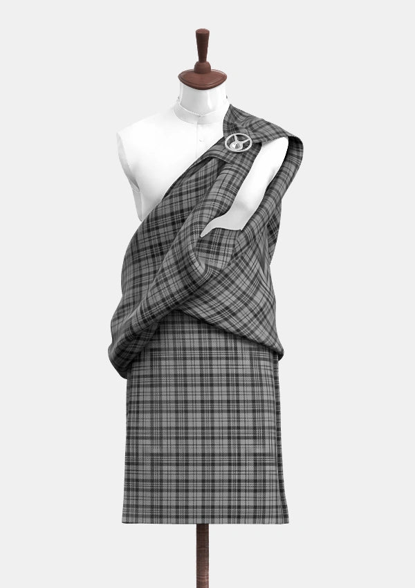 Scott Black and Grey Tartan  Front