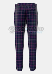 Scottish Heather Tartan Trouser Back