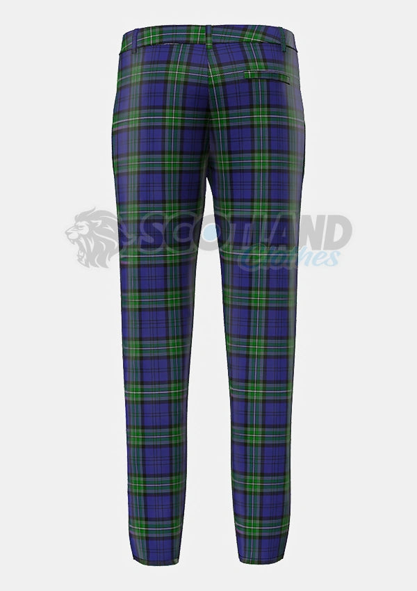 Scottish Rugby Union Tartan Trouser Back