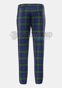 Scottish Rugby Union Tartan Trouser Back