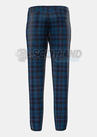 Scottish Thistle Tartan Trouser Back