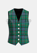 Sinclair Tartan Waistcoat Front
